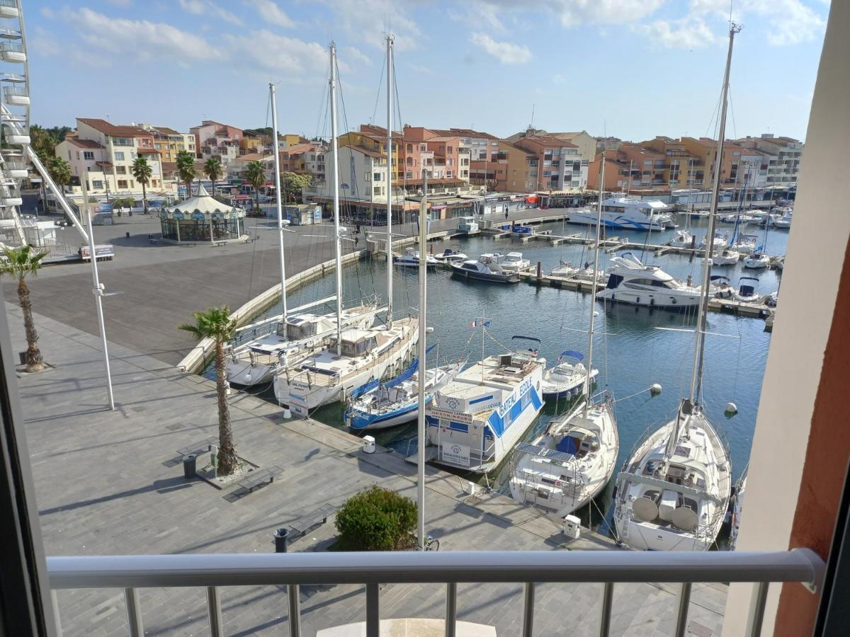 Port Brescou, T3 En Duplex Climatise, Superbe Vue Sur Le Port Apartment Agde Luaran gambar