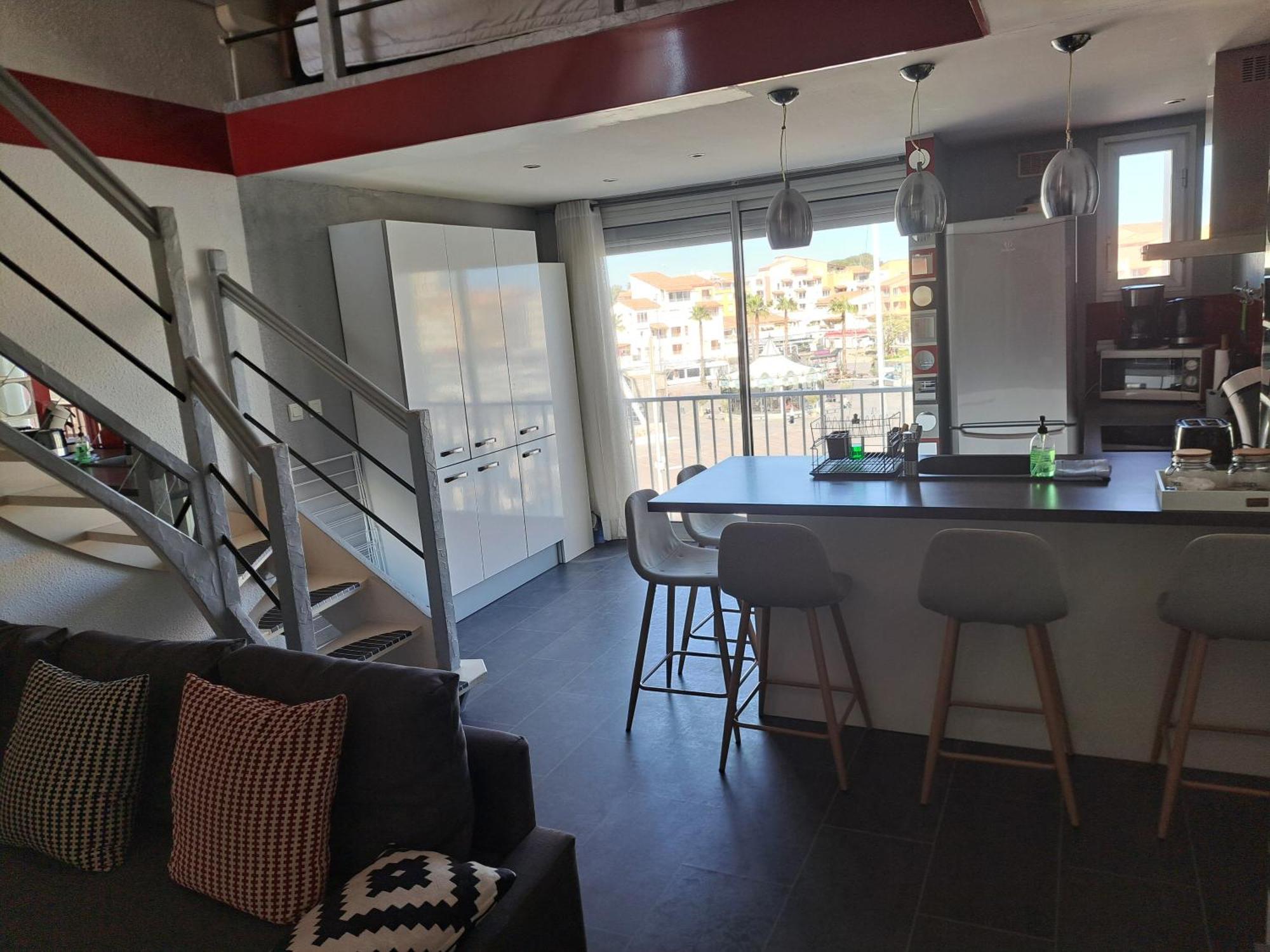 Port Brescou, T3 En Duplex Climatise, Superbe Vue Sur Le Port Apartment Agde Luaran gambar